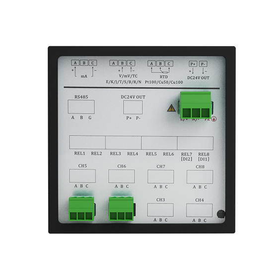 ballbet贝博R1200 1-12路 液晶智能 打印有纸记录仪 电流/电压/温度/压力