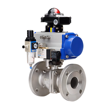 ballbet贝博-气动法兰球阀 流体控制